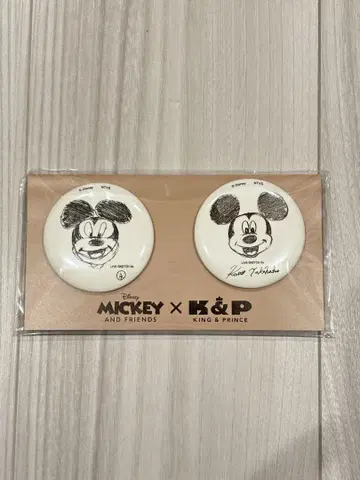[미사용 새상품] King & Prince 디즈니 미키 캔배지