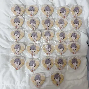 마루이 하트 모양 캔뱃지 토야마 사토루