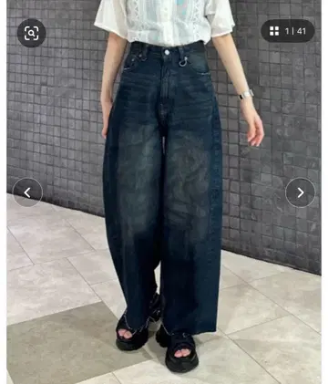 JEANASIS 그런지 커브 데님 S 사이즈
