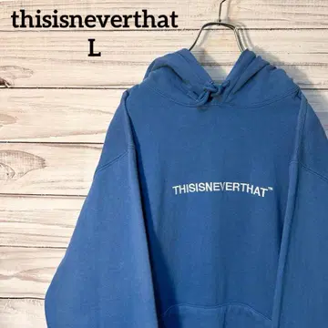 [ 레어 ] thisisneverthat 풀오버 후드티 자수 로고 L