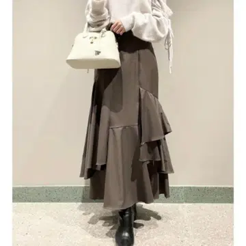 SNIDEL 티어드 머메이드 스커트 0