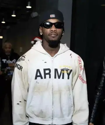 PROJECT G/R ARMY ZIP HOODIE SIZE 2