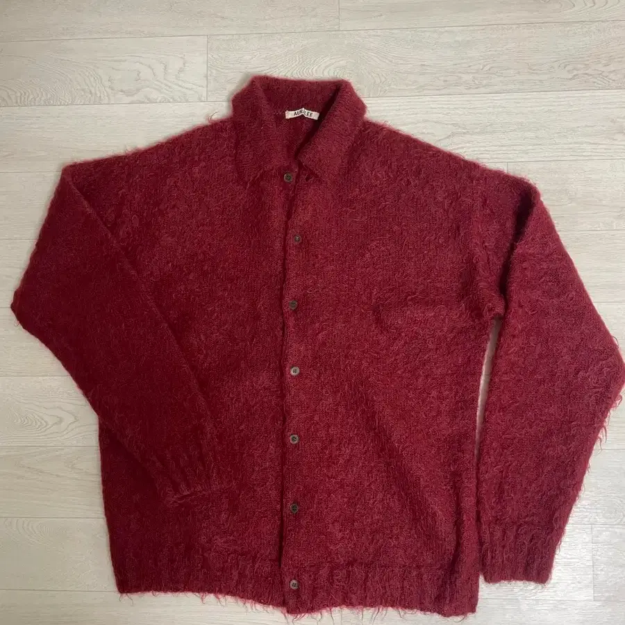 Auralee Cotton Linen Shaggy Cardigan Sale Cotton Shaggy Knit