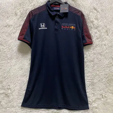 일본 한정 혼다 로고 레드불 레이싱 시즌별 피케 셔츠 L 사이즈