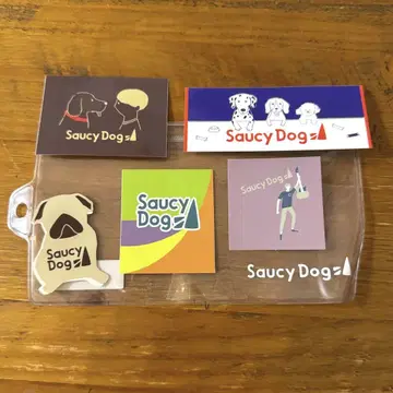 SaucyDog 스티커 5매 세트 밴드, 일본 락, 이시하라 신야