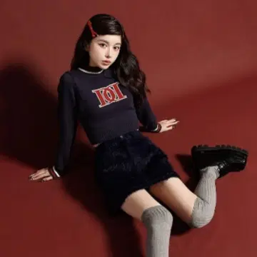레트로 DD 로고 니트탑 다리치 Darich