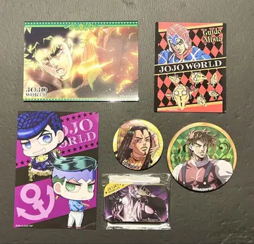 죠죠의 기묘한 모험 JOJO WORLD 캔뱃지 굿즈 6세트