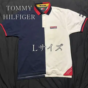 [ TOMMY HILFIGER ] 반팔 피케 셔츠 바이컬러 크레이지 패턴
