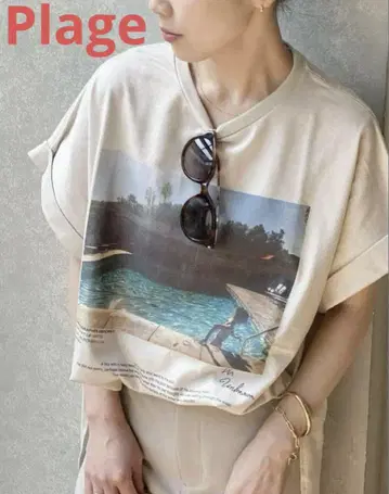 Plage JANE SMITH 플라주 제인스미스 PHOTO 티셔츠