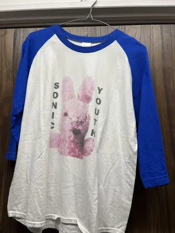 sonic youth 티셔츠 토끼 블루 파랑 M