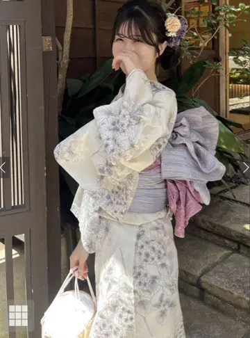 수국 유카타 세트