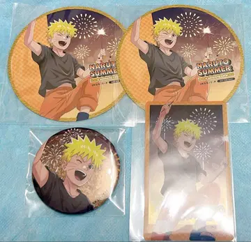 NARUTO 애니메이트 카페 캔뱃지 코스터 클리어카드