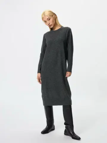 수플레 얀 원피스 유니클로 UNIQLO XS 다크 그레이