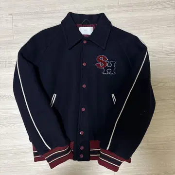 SUGARHILL MELTON STUDIUM JACKET NAVY