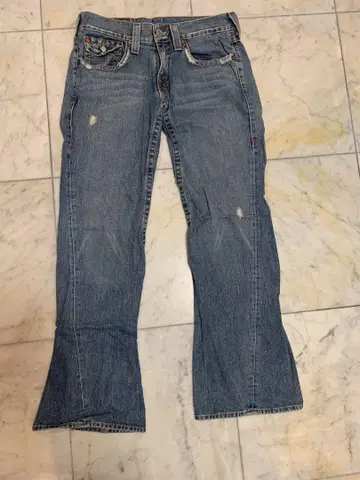초레어 USA TRUERELIGION JOEY 플레어 데님 팬츠