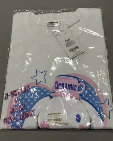 새상품 산리오 퓨로랜드 시나모롤 T셔츠 빌리지뱅가드 콜라보