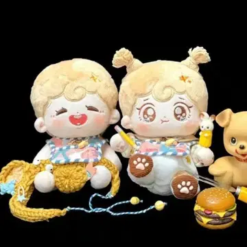 인형 옷 갈아입히기 봉제인형 20cm 6점