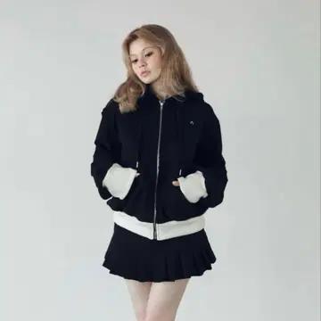 andmary Adele hoodie set up black