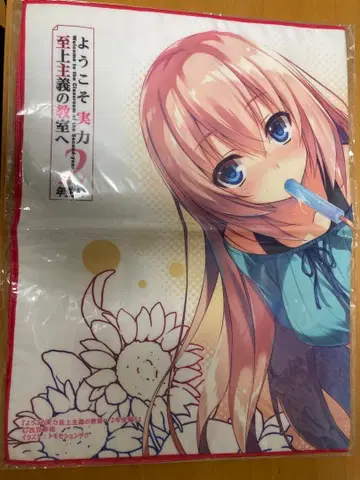 어서 오세요 실력지상주의 교실에 극세사 타월