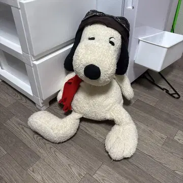 스누피 봉제 인형 비행 모자 포함