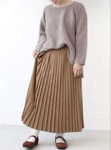 [ HAVERSACK ] 플리츠 롱 스커트 1