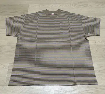SUNDAYS BEST BORDER POCKET TEE 샌드 사이즈 M