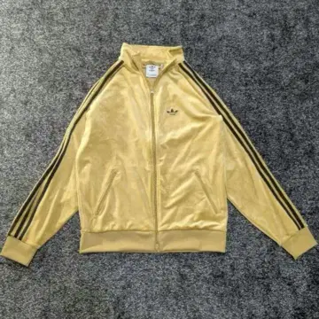 adidas 아디다스 벨로아 트랙 자켓 골든 베이지