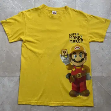 레어 Nintendo 슈퍼 마리오 메이커 티셔츠 닌텐도 마리오
