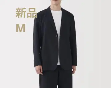 무인양품 바람이 잘 통하는 스트레치 자켓 신사 M 다크 네이비