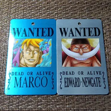ONE PIECE 메탈 수배서 흰 수염 해적단 세트 흰 수염 & 마르코