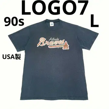 90년대 USA 제작 LOGO7 MLB 애틀랜타 브레이브스 티셔츠 싱글