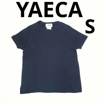YAECA 야에카 캐시미어 코튼 반팔 니트 포켓 티셔츠 네이비