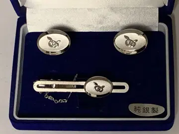 넥타이핀 커프스 세트 순은제 [사과색 마을 히로사키]