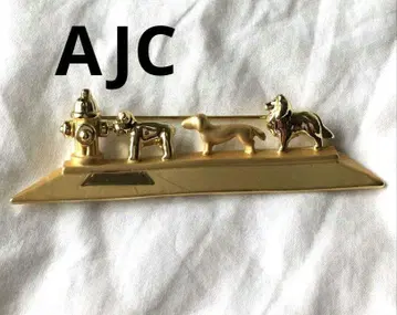 빈티지 AJC 소화전 골드 브로치 강아지 모티브
