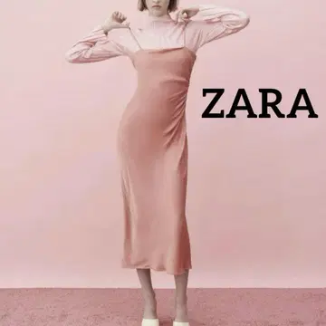자라 ZARA 새틴 캐미 롱 원피스 M