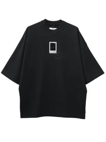doublet CHEKI RAINBOW-FILM T-SHIRT BLACK