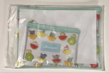 JOCHUM 후르츠 디자인 클리어 플랫 파우치