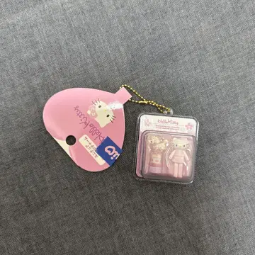 산리오 미니어처 패키지 참 발길이 키티 핑크