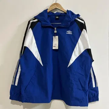 엄브로 UMBRO 헤리티지 후디드 아노락 하프 지퍼