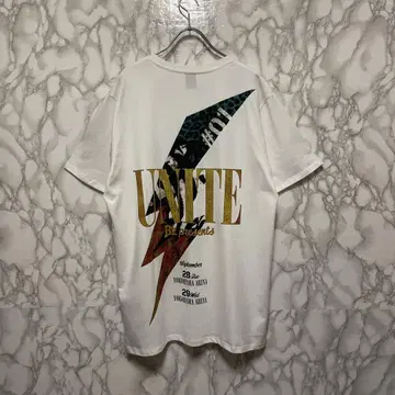 새상품급 레어 콜라보 B'z x GLAY UNITE 티셔츠 양면 프린트