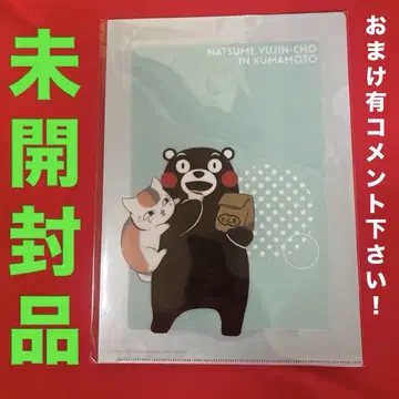 나츠메 우인장 쿠마몬 냥코 선생 A4 클리어 파일 전3종 세트