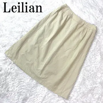 Leilian 레리안 코튼 캐주얼 스커트 베이지 11 B6314