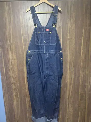 Dickies 다크 데님 오버롤