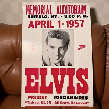 레어 ELVIS PRESLEY 엘비스 프레슬리 콘서트 포스터