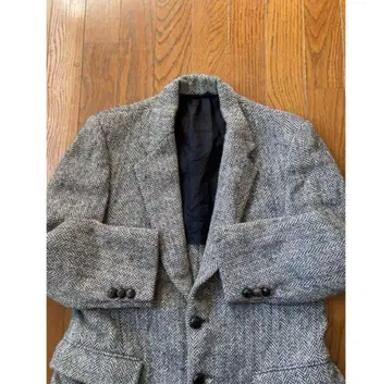 vintage 구제 의류 해리스 트위드 테일러드 자켓