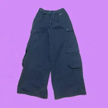 [EPNK] Snap button tuck cargo pants