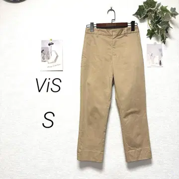 9926 ViS 비스 치노 팬츠 컬러 팬츠 S 오피스 캐주얼