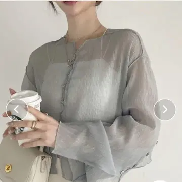 ADA. 쉬폰 셔츠 긴팔