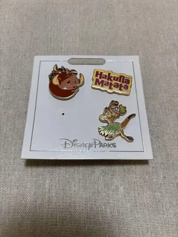 Disney 하쿠나 마타타 티몬 and 품바 핀 배지 세트