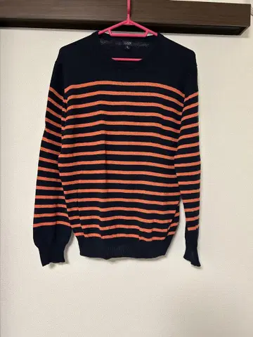 J.CREW 코튼 니트 얇은 소재 M 보더